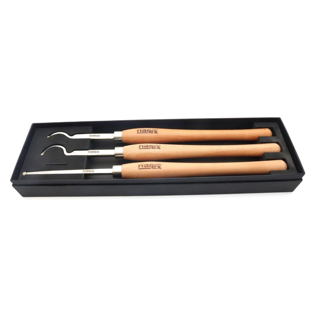 Narex Carbide Insert Hollowing Lathe Tools 3-Piece Set view 2
