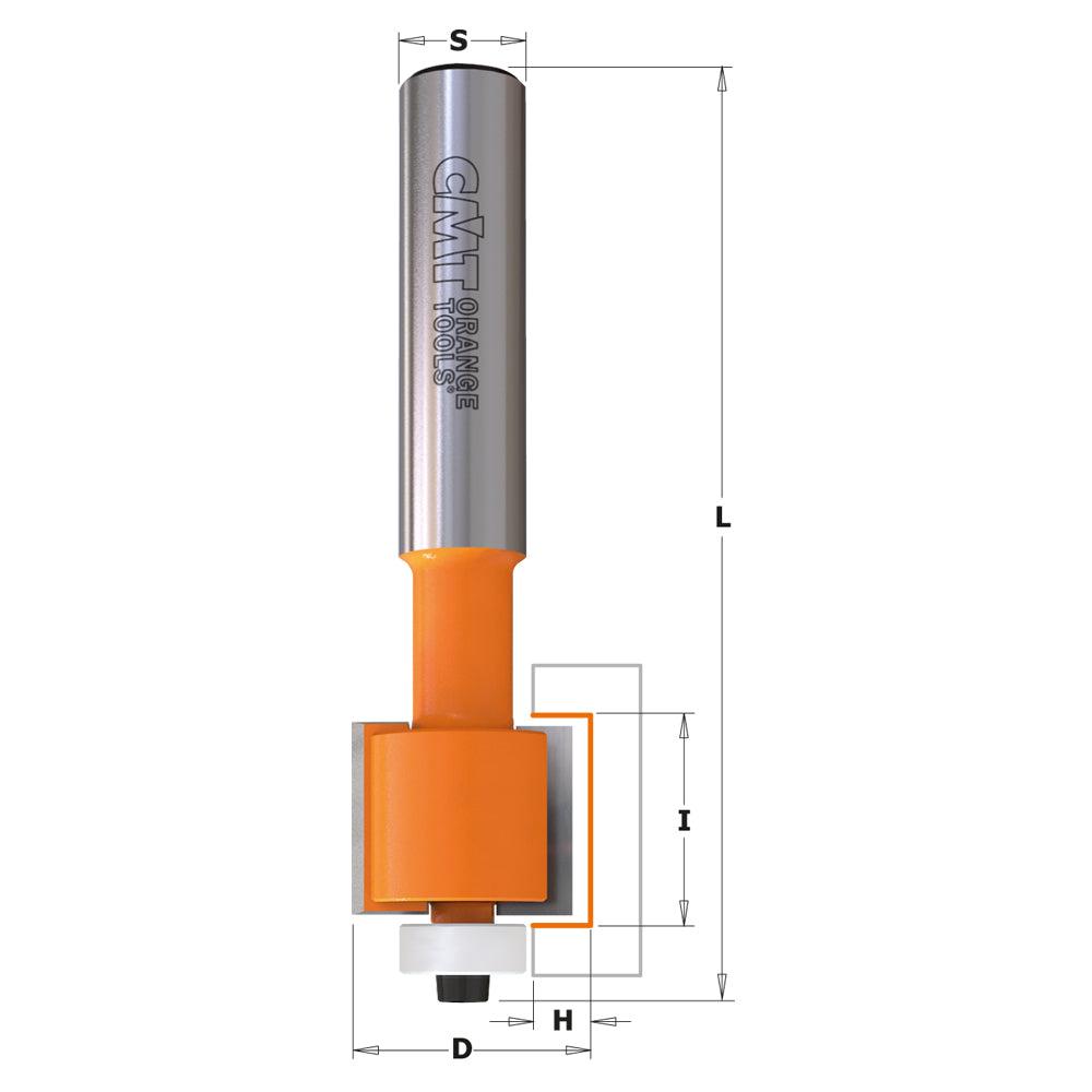 CMT Orange Tools Solid Surface Inlay Carbide Tipped Router Bits with Bearing