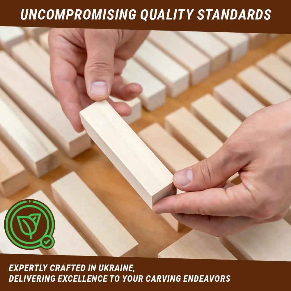 BeaverCraft 10-Piece Basswood Carving Blocks view 2