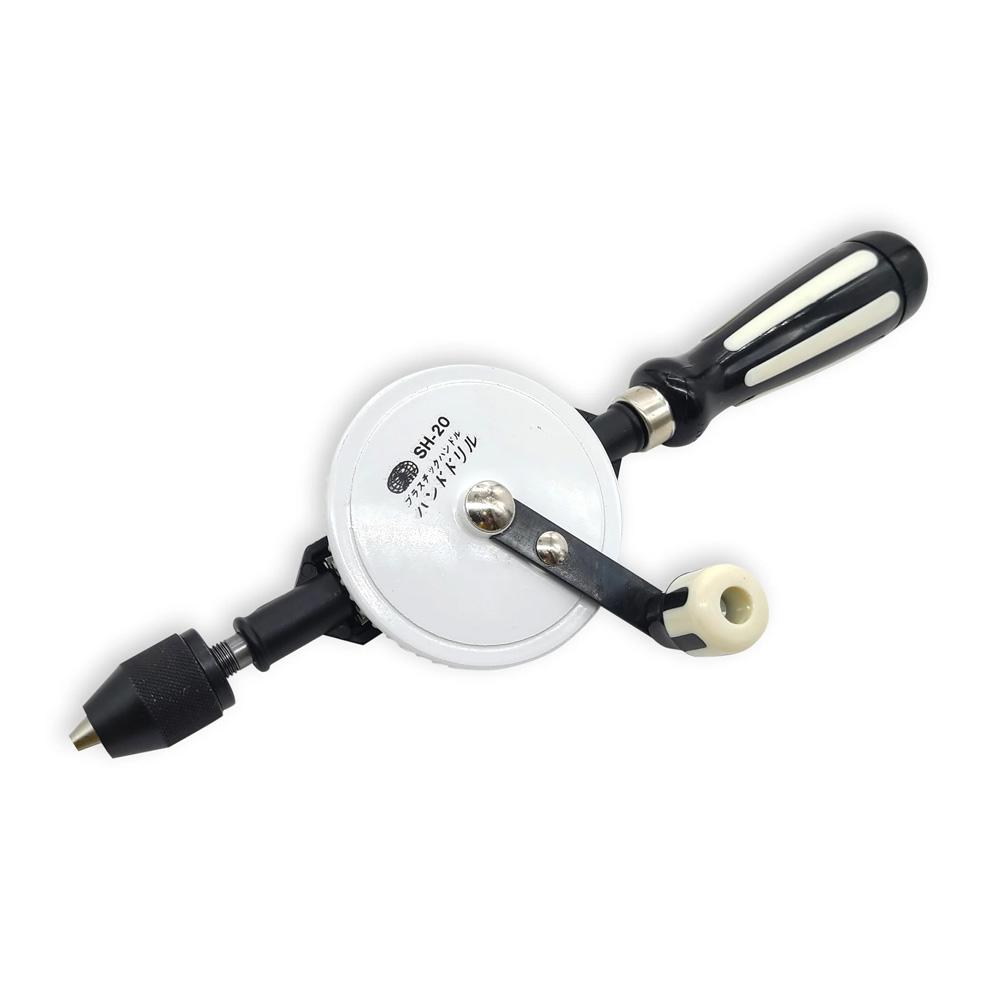Fujiwara Egg Beater Hand Drill with Keyless Chuck with 1/4" Capacity