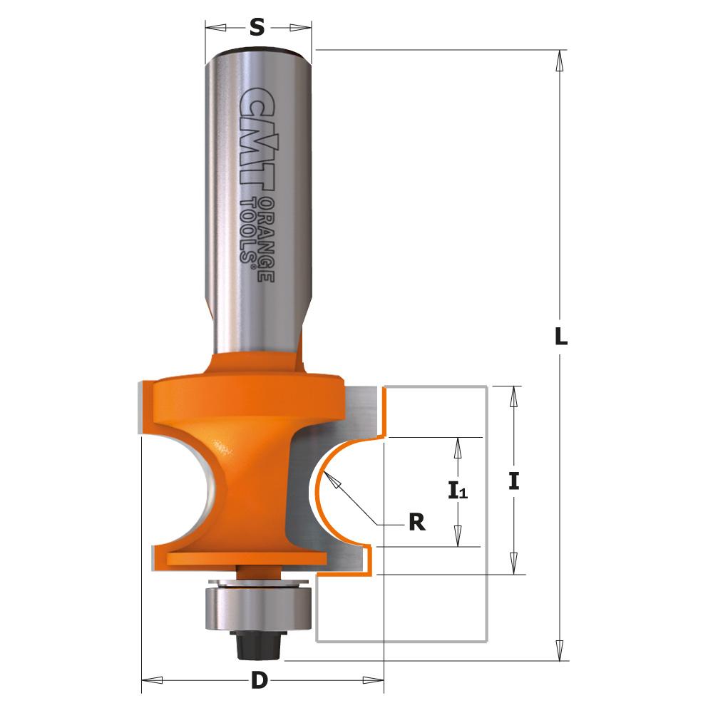 CMT Orange Tools Corner Beading Carbide Tipped Router Bits view 2